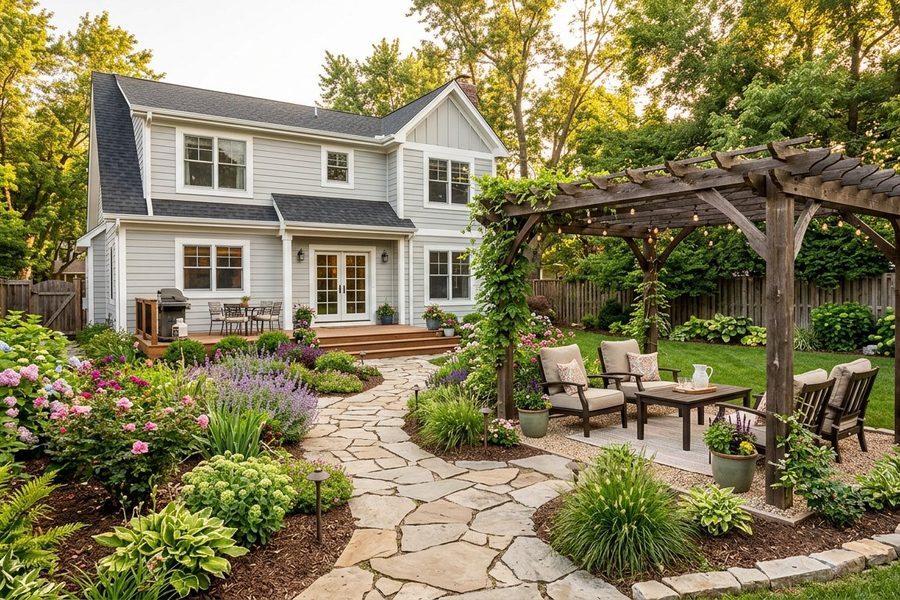 Home Exterior & Garden Renovation by New Style Nest